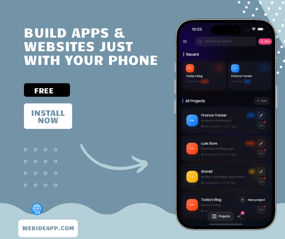 Web IDE Interface - A professional mobile code editor with high-performance execution and AI integration